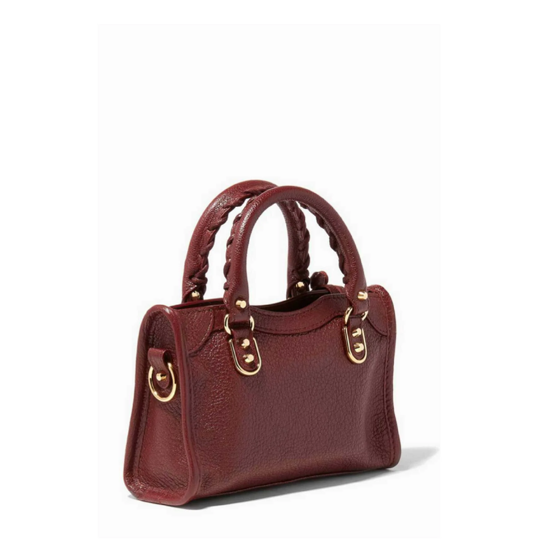 Balenciaga Classic Metallic Edge Mini City Bordeaux - Image 4