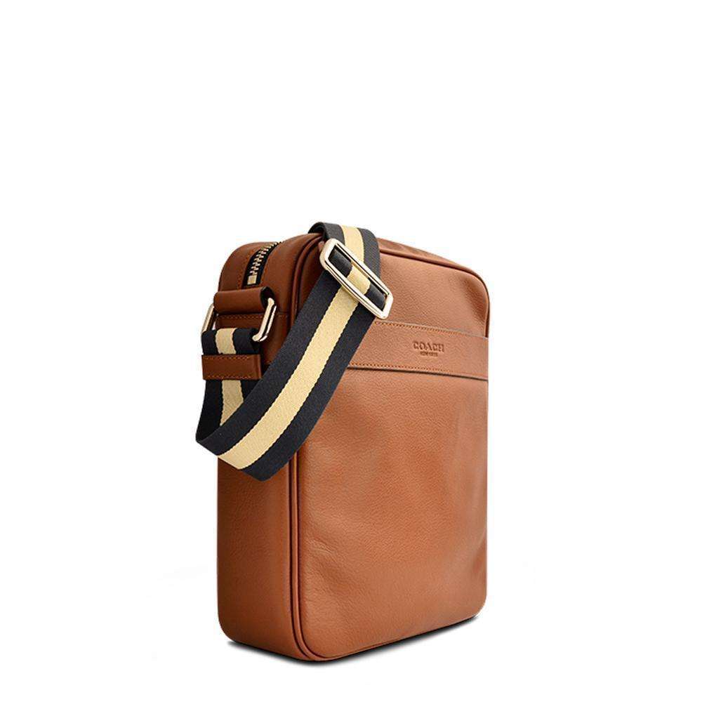 Coach F54782 Charles Flight Bag Dark Saddle - Image 3