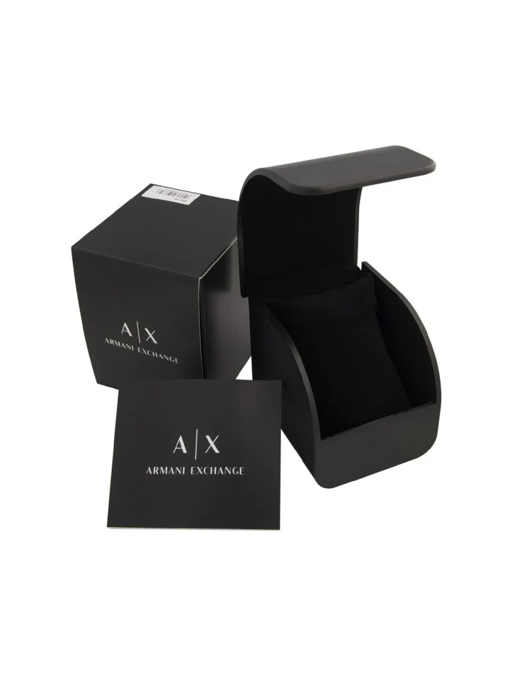Armani Exchange AX4250 Ladies Watch Allete Black Leather Strap - Image 4